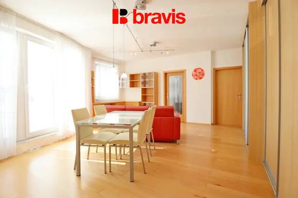Pronájem bytu 2+kk, Brno - Řečkovice, ulice Oranžová, terasa