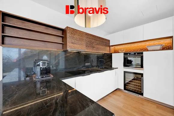 Prodej nadstandartního bytu 4+kk, ul. Kotlářská, Brno - Veveří, terasa, balkon, garážové stání, sklep