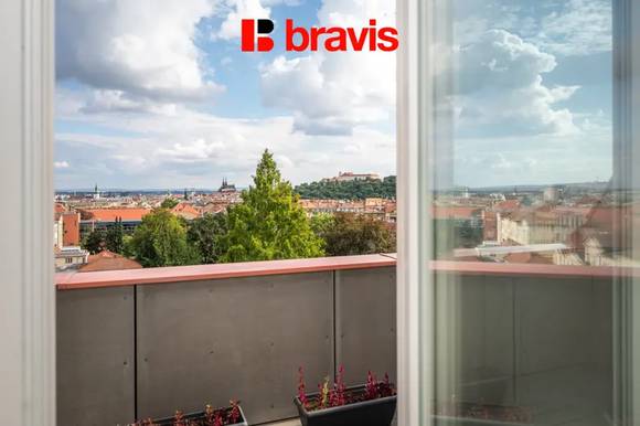Prodej nadstandartního bytu 4+kk, ul. Kotlářská, Brno - Veveří, terasa, balkon, garážové stání, sklep