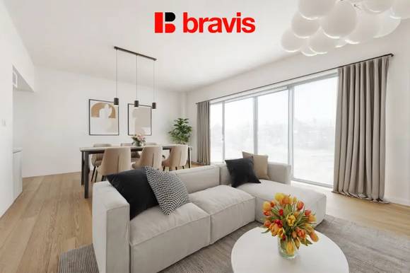 Prodej rodinného domu 4+kk (Dům B), obec Vlasatice, Brno-venkov, novostavba, solární panely