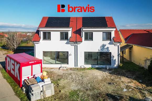 Prodej rodinného domu 4+kk (Dům B), obec Vlasatice, Brno-venkov, novostavba, solární panely