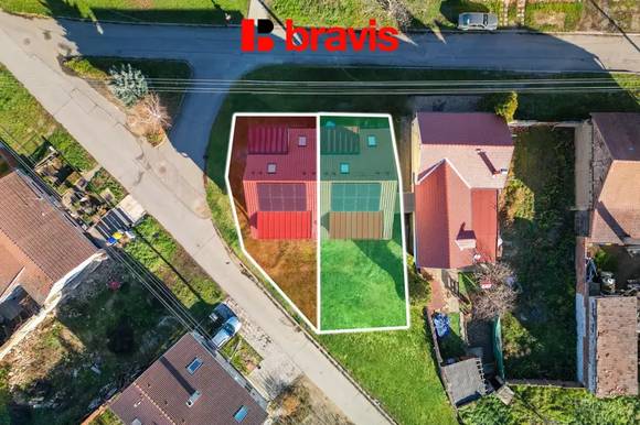 Prodej rodinného domu 4+kk (Dům B), obec Vlasatice, Brno-venkov, novostavba, solární panely
