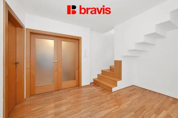 Prodej mezonetového bytu 4+kk, ul. Burešova, Brno - Veveří, terasa, sklep