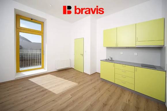 Pronájem bytu 1+kk, Brno - Staré Brno, ul. Rybářská, nezařízený, bezproblémové parkování