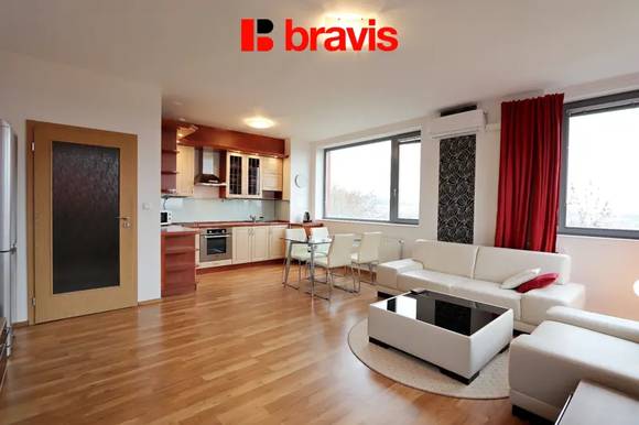 Pronájem bytu 2+kk, 59,6m2, ul. Jaroslava Foglara, Brno - Štýřice, klimatizace, zařízený, garážové stání