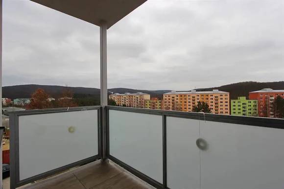 Pronájem bytu 2+kk, Brno - Bystrc, Adamcova ulice, balkon, sklep, novostavba