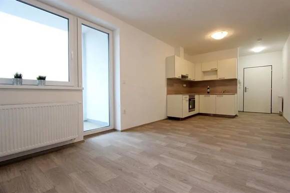 Pronájem bytu 2+kk, Brno - Bystrc, Adamcova ulice, balkon, sklep, novostavba