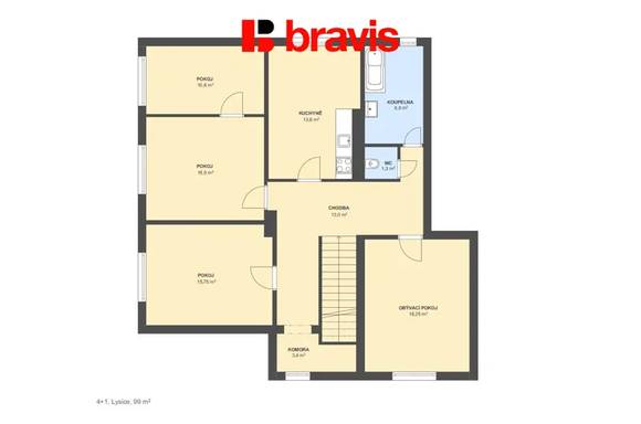 Prodej rodinného domu - Lysice - zahrada 999 m² - 3 bytové jednotky