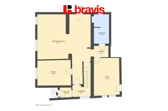 Prodej rodinného domu - Lysice - zahrada 999 m² - 3 bytové jednotky