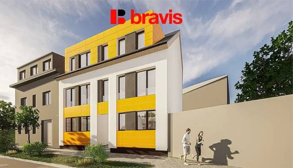 Prodej novostavby bytu 1+kk, ulice Charbulova, Brno - Černovice, parkování