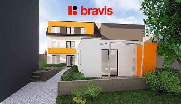 Prodej novostavby bytu 1+kk, ulice Charbulova, Brno - Černovice, parkování