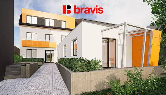Prodej novostavby bytu 1+kk, ulice Charbulova, Brno - Černovice, parkování