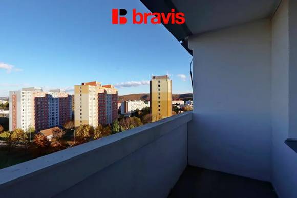 Pronájem bytu 1+1,  Brno - Bystrc, ulice Lýskova, balkon