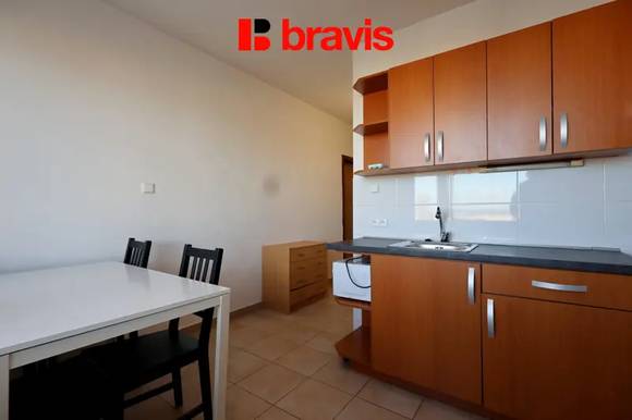 Pronájem bytu 1+1,  Brno - Bystrc, ulice Lýskova, balkon