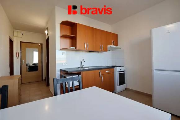 Pronájem bytu 1+1,  Brno - Bystrc, ulice Lýskova, balkon
