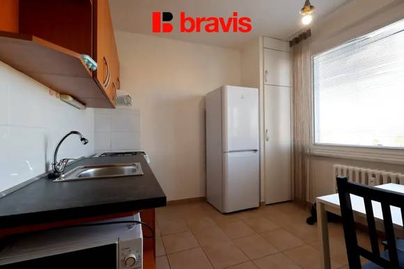 Pronájem bytu 1+1,  Brno - Bystrc, ulice Lýskova, balkon