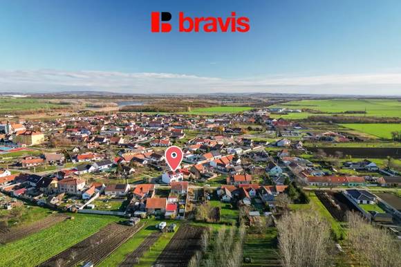 Prodej rodinného domu 4+kk (Dům A), obec Vlasatice, Brno-venkov, novostavba, solární panely