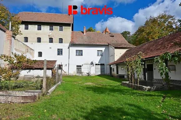 Prodej historického mlýna a obytného domu s pozemkem, obec Želešice, okres Brno-venkov