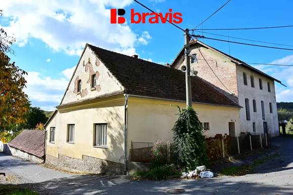 Prodej historického mlýna a obytného domu s pozemkem, obec Želešice, okres Brno-venkov
