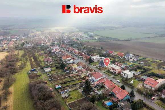 Prodej stavebního pozemku 462 m², obec Zbýšov, okres Vyškov, schválené územní rozhodnutí vč. projektové dokumentace na RD 4+KK