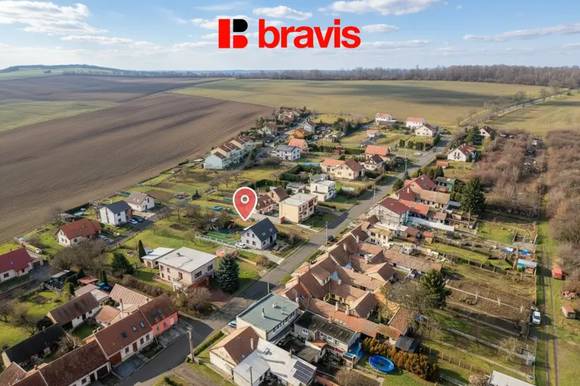 Prodej stavebního pozemku 462 m², obec Zbýšov, okres Vyškov, schválené územní rozhodnutí vč. projektové dokumentace na RD 4+KK