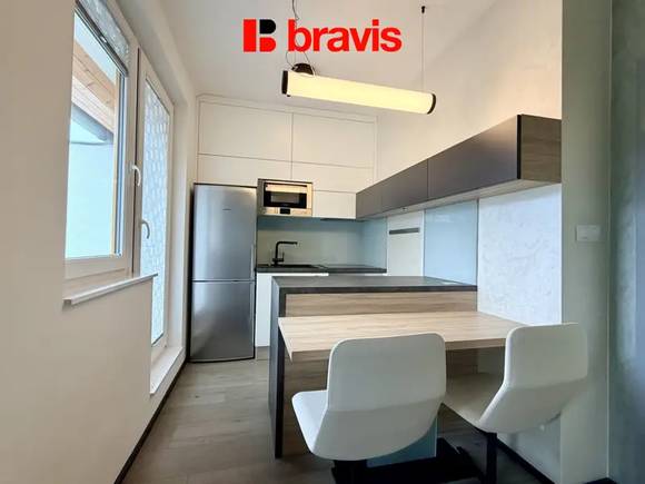 Rent flat 1+KK, Lidická str., Brno - střed, furnished, terrace, cellar