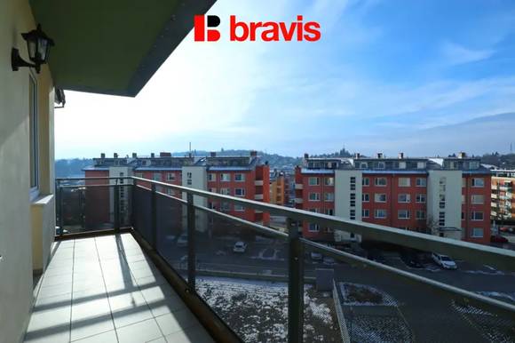 Pronájem bytu 2+kk, Brno - Medlánky, ulice Hrázka, balkon, garážové stání, sklep, klidná lokalita