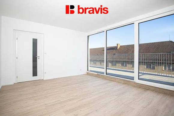 Podnájem bytu 3+kk, Brno - Zábrdovice, ul. Auerswaldova, garážové stání, novostavba, terasa,  první nájemník