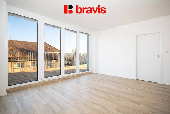 Podnájem bytu 3+kk, Brno - Zábrdovice, ul. Auerswaldova, garážové stání, novostavba, terasa,  první nájemník