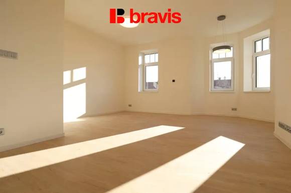 Pronájem bytu 3+kk, Brno  - Stránice, Havlíčkova ul., klimatizace, balkon, sklep, parkovací stání