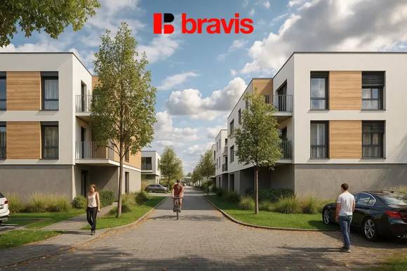 Prodej moderní, nízkoenergetické novostavby, byt 2+kk, 53 m², Tuřany, sklep, parkování v ceně!
