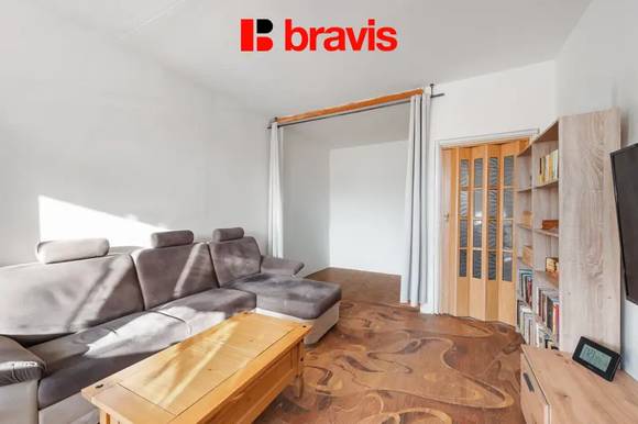 Prodej bytu 2+1+nika, Brno - Lesná, OV, lodžie, žádaná lokalita, ulice Haškova