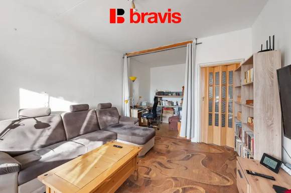 Prodej bytu 2+1+nika, Brno - Lesná, OV, lodžie, žádaná lokalita, ulice Haškova