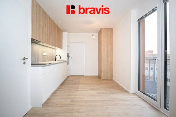 Podnájem bytu 2+kk, Brno - Zábrdovice, ul. Auerswaldova, novostavba, terasa, garážové stání, první nájemník