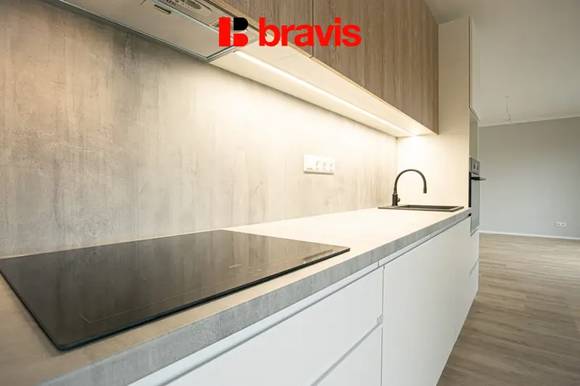 Podnájem bytu 2+kk, Brno - Zábrdovice, ul. Auerswaldova, novostavba, terasa, garážové stání, první nájemník