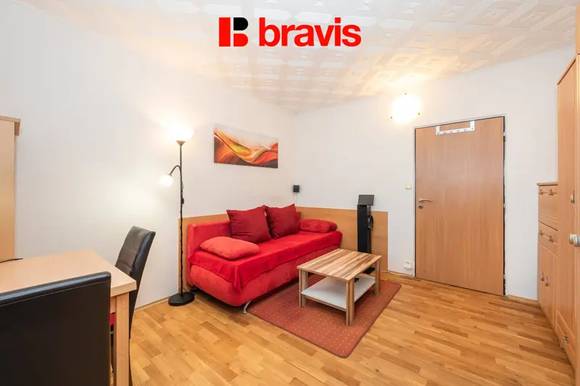 Prodej bytu 1+kk, ul. Jedovnická, Brno - Líšeň, zařízený, lodžie