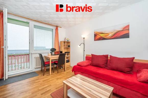 Prodej bytu 1+kk, ul. Jedovnická, Brno - Líšeň, zařízený, lodžie
