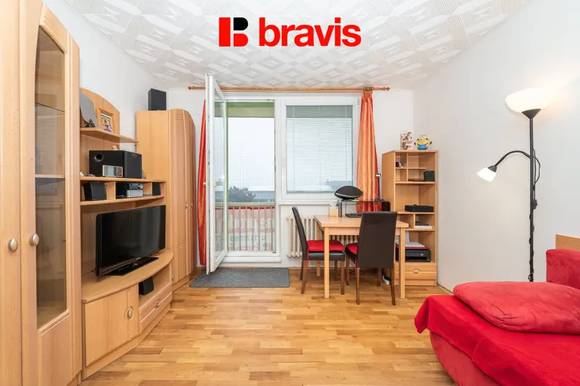 Prodej bytu 1+kk, ul. Jedovnická, Brno - Líšeň, zařízený, lodžie