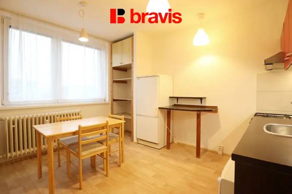 Pronájem bytu 1+1, Brno – Královo Pole, ulice Herčíkova, zařízený