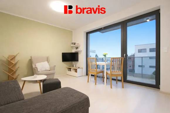 Pronájem bytu 3+kk, Brno - Sadová, ulice Kumpoštova, rezidence Kociánka, balkon, sklep, vyhledávaná lokalita