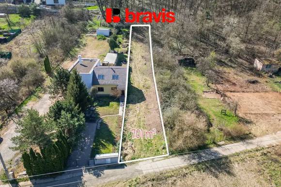 Sale land For housing, 701 m² - Brno-Komín
