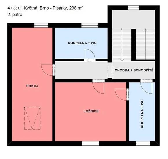 Pronájem vily 4+kk, Masarykova čtvrť, okrasná zahrada, venkovní terasa, dvojgaráž, vinný sklep, po rekonstrukci