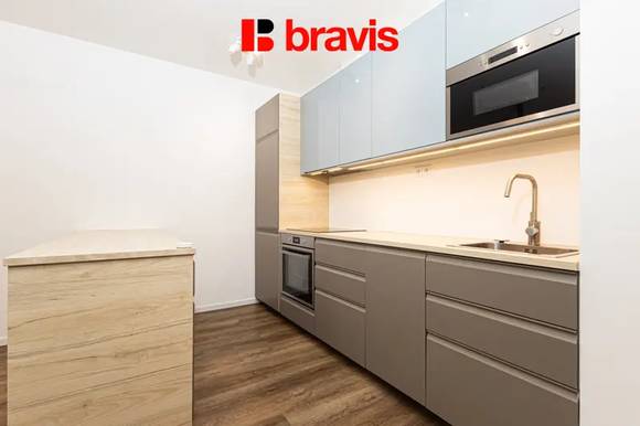 Pronájem bytu 2+kk, Brno - Štýřice, ul. Vídeňská, novostavba, terasa, garážové stání