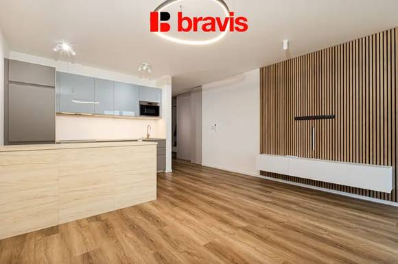 Pronájem bytu 2+kk, Brno - Štýřice, ul. Vídeňská, novostavba, terasa, garážové stání