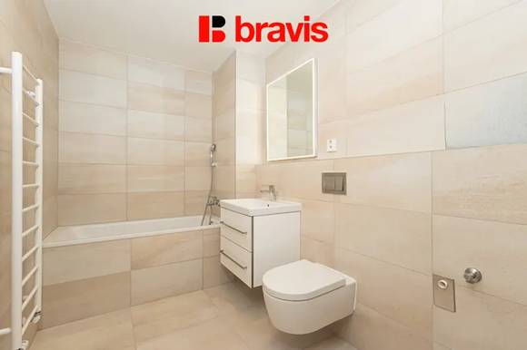 Pronájem bytu 2+kk, Brno - Štýřice, ul. Vídeňská, novostavba, terasa, garážové stání