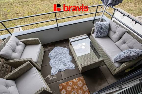 Pronájem bytu 2+kk, Brno - Bystrc, ul. Markůvky, terasa, sklep, garážové stání