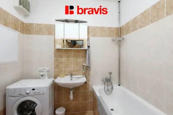 Pronájem bytu 1+kk, ul. Dusíkova, Brno - Lesná, balkon