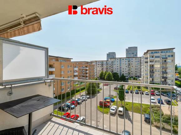 Pronájem bytu 1+kk, ul. Dusíkova, Brno - Lesná, balkon