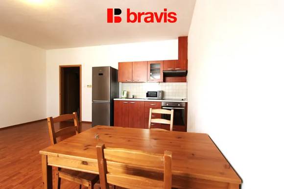 Pronájem bytu 1+kk, Brno - Medlánky, částečně zařízený, ul. Hrázka