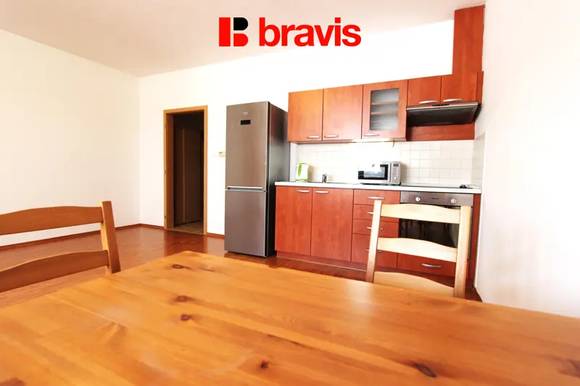 Pronájem bytu 1+kk, Brno - Medlánky, částečně zařízený, ul. Hrázka